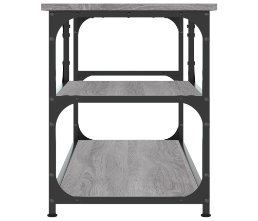 Mueble de TV contrachapada y acero gris Sonoma 103x38x46,5 cm