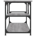 Mueble de TV contrachapada y acero gris Sonoma 103x38x46,5 cm