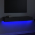 Mueble para TV con luces LED gris 120x35x15,5 cm