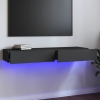 Mueble para TV con luces LED gris 120x35x15,5 cm