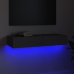 Mueble para TV con luces LED gris 90x35x15,5 cm