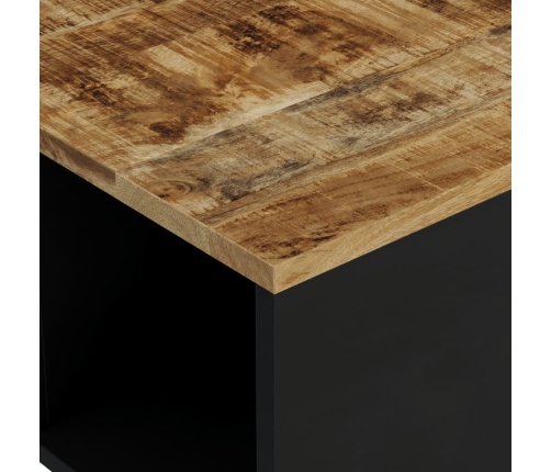 Mesa de centro de madera maciza mango 60x50x35 cm