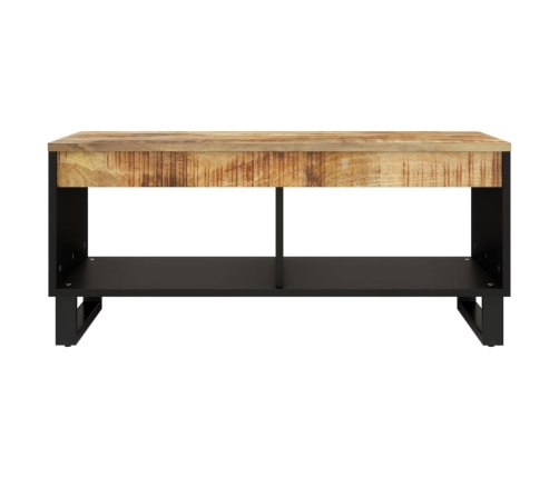 Mesa de centro de madera maciza mango 90x50x40 cm