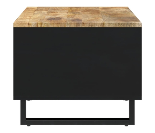 Mesa de centro de madera maciza mango 90x50x40 cm