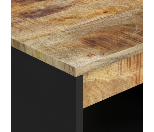 Mesa de centro de madera maciza mango 90x50x40 cm