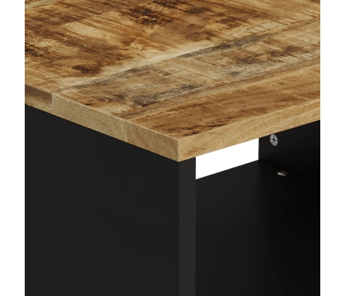 Mesa de centro de madera maciza mango 60x50x40 cm