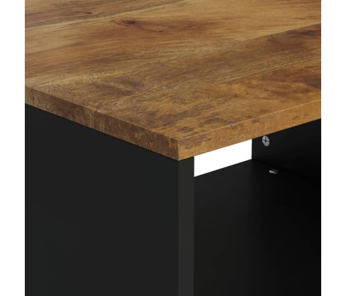 Mesa de centro de madera maciza mango 60x50x40 cm