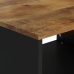 Mesa de centro de madera maciza mango 60x50x40 cm