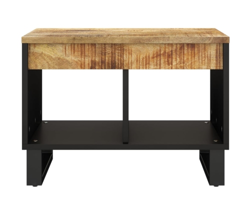 Mesa de centro de madera maciza mango 55x50x40 cm