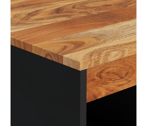 Mesa de centro de madera maciza de acacia 55x50x40 cm