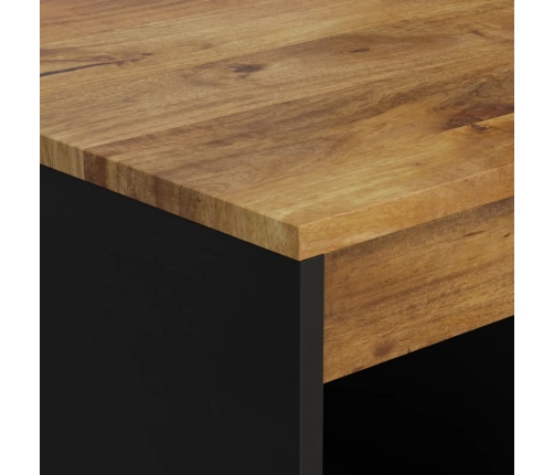 Mesa de centro de madera maciza mango 55x50x40 cm