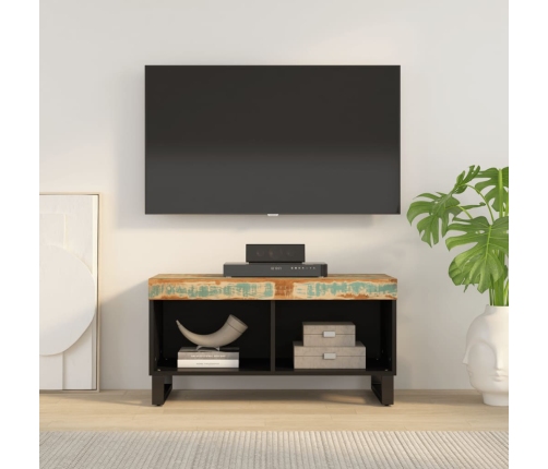 Mueble de TV madera maciza reciclada 85x33x43,5 cm