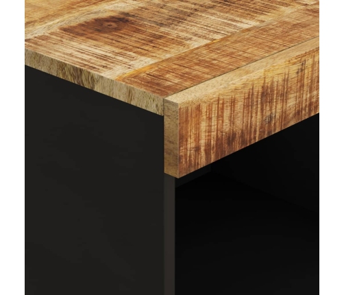 Armario auxiliar de madera maciza de mango 85x33x75 cm