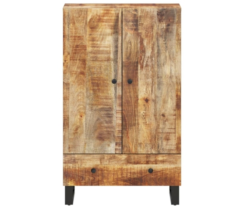 Aparador con cajón hierro y madera maciza mango 60x33x100 cm