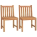 Juego de comedor para jardín 3 pzas madera maciza de teca
