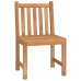 Juego de comedor para jardín 3 pzas madera maciza de teca