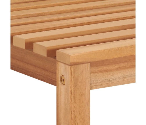 Juego de comedor para jardín 3 pzas madera maciza de teca