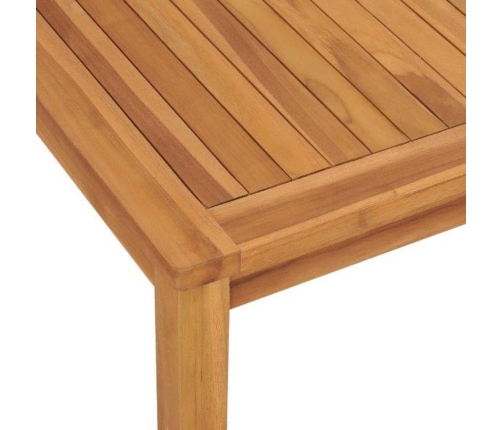 Juego de comedor para jardín 3 pzas madera maciza de teca