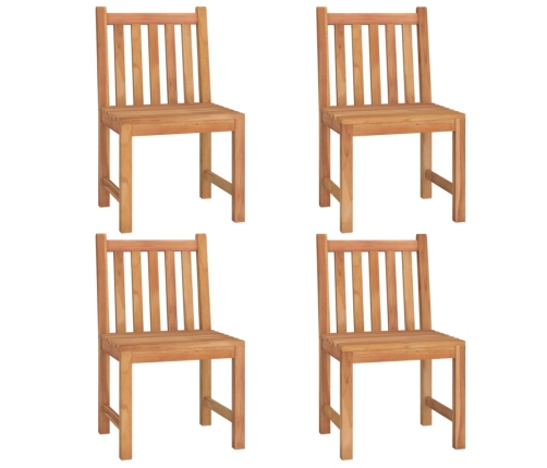 Juego de comedor para jardín 5 piezas madera maciza de teca