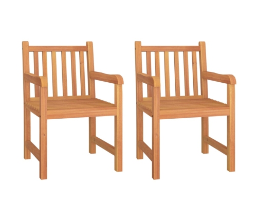 Juego de comedor para jardín 3 pzas madera maciza de teca