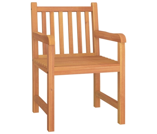 Juego de comedor para jardín 3 pzas madera maciza de teca