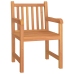 Juego de comedor para jardín 5 piezas madera maciza de teca