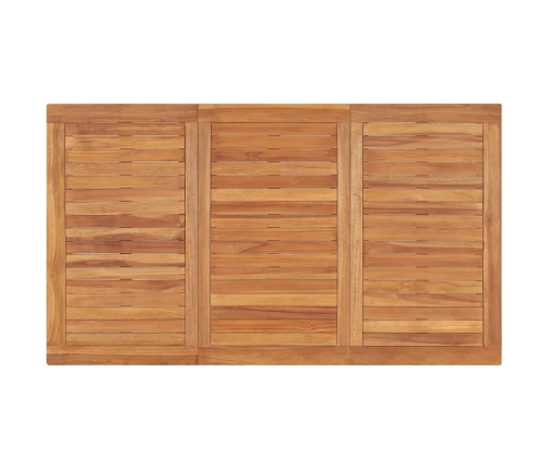 Juego de comedor para jardín 3 pzas madera maciza de teca