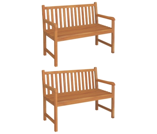 Juego de comedor para jardín 5 piezas madera maciza de teca