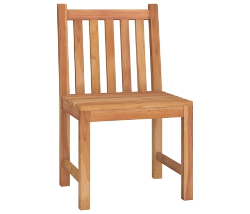 Juego de comedor para jardín 5 piezas madera maciza de teca
