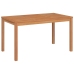Juego de comedor para jardín 5 piezas madera maciza de teca