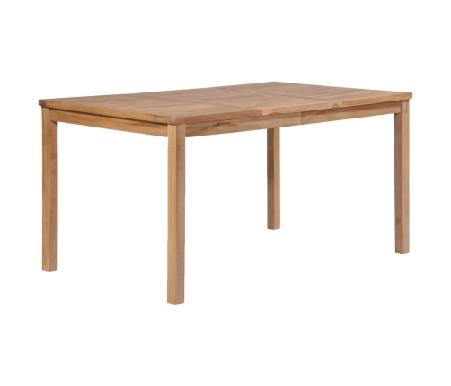 Juego de comedor para jardín 3 pzas madera maciza de teca