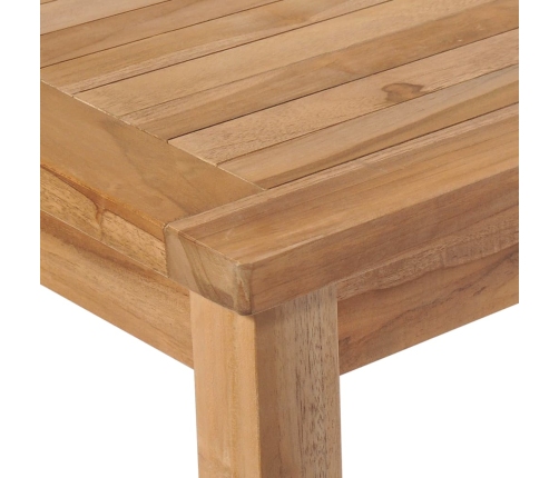 Juego de comedor para jardín 3 pzas madera maciza de teca