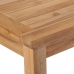 Juego de comedor para jardín 3 pzas madera maciza de teca