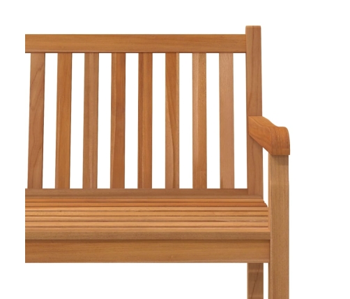 Juego de comedor para jardín 5 piezas madera maciza de teca