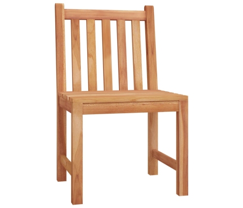 Juego de comedor para jardín 5 piezas madera maciza de teca
