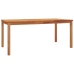 Juego de comedor para jardín 5 piezas madera maciza de teca