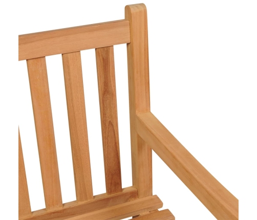 Juego de comedor para jardín 5 piezas madera maciza de teca