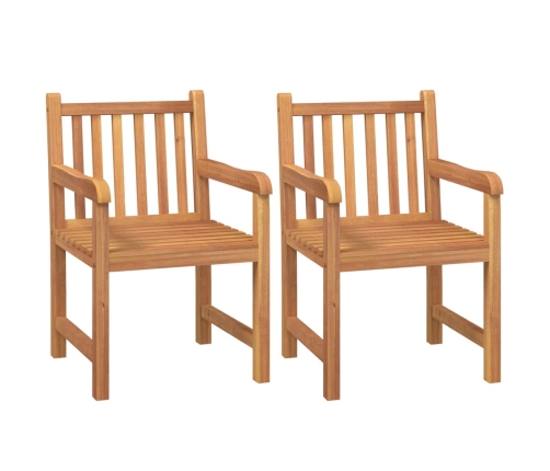 Juego de comedor para jardín 5 piezas madera maciza de teca