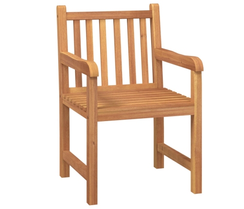 Juego de comedor para jardín 5 piezas madera maciza de teca