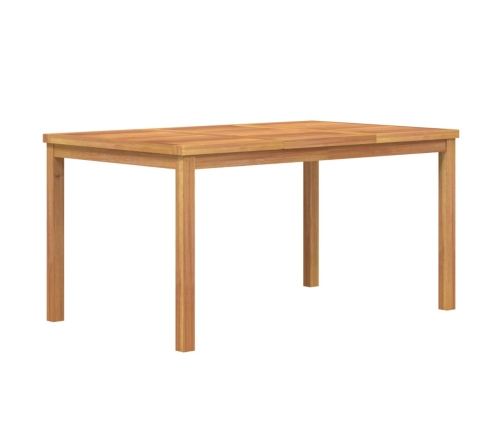 Juego de comedor para jardín 5 piezas madera maciza de teca
