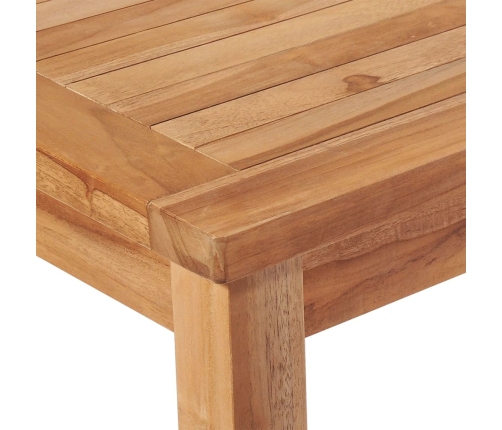Juego de comedor para jardín 5 piezas madera maciza de teca