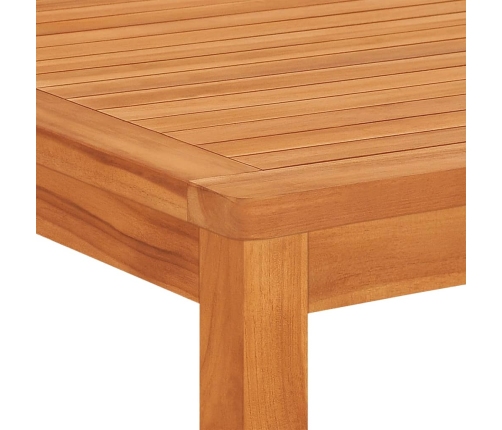 Juego de comedor para jardín 5 piezas madera maciza de teca