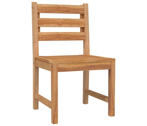 Juego de comedor de jardín 7 piezas madera maciza de teca