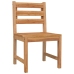 Juego de comedor de jardín 7 piezas madera maciza de teca