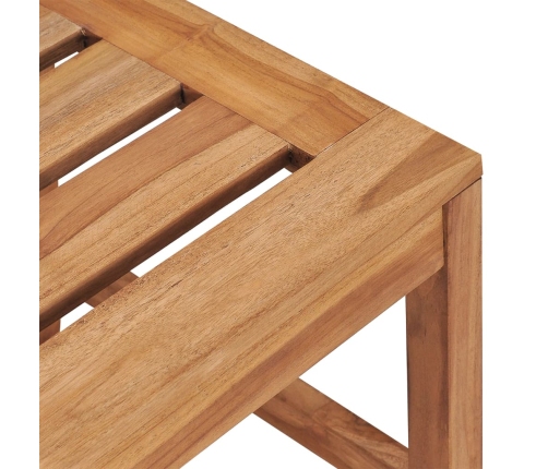 Juego de comedor de jardín 7 piezas madera maciza de teca