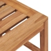 Juego de comedor de jardín 7 piezas madera maciza de teca