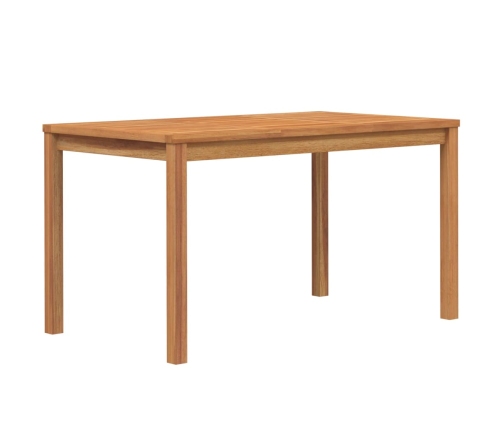 Juego de comedor de jardín 7 piezas madera maciza de teca