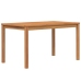 Juego de comedor de jardín 7 piezas madera maciza de teca