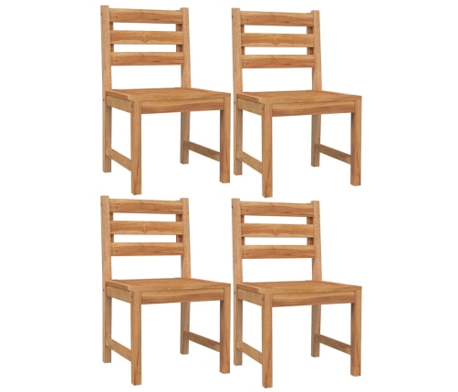 Juego de comedor para jardín 5 piezas madera maciza de teca