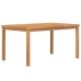 Juego de comedor de jardín 7 piezas madera maciza de teca